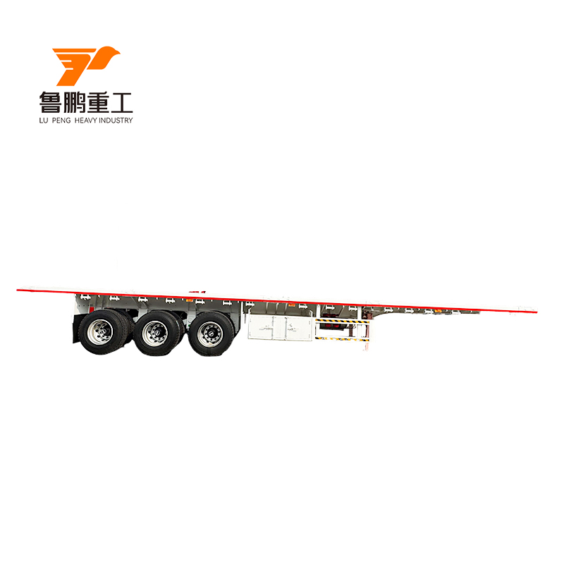 High Quality 20FT 40FT Flatbed Semi Trailers For Sale