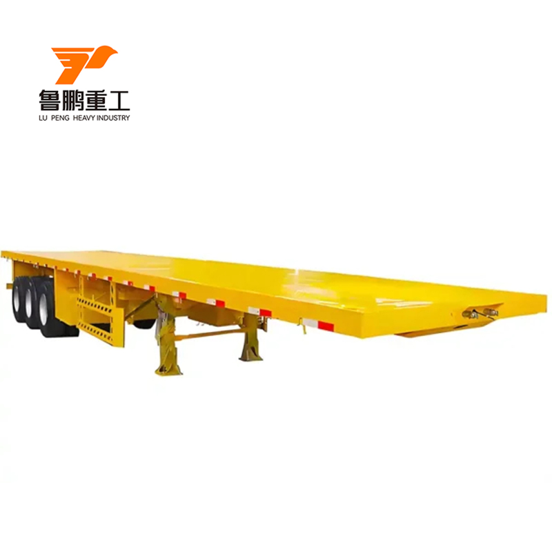 30-80 Tons Flatbed Container Semi Truck Trailer for Fleet