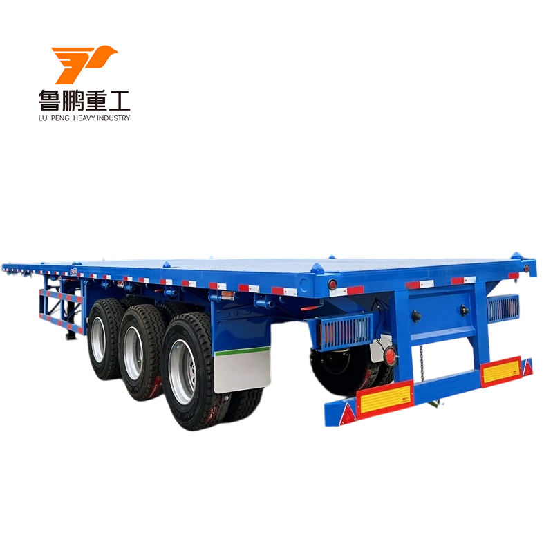 40 Feet Container Transport Flat Bed Trailer Truck for Saudi Arabia with Twist Lock
