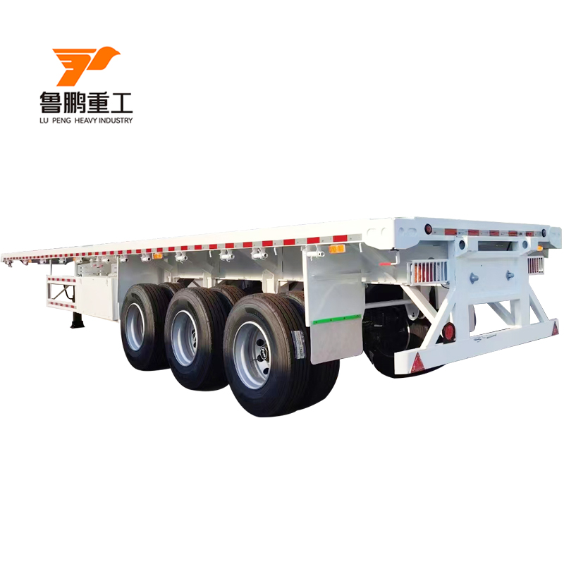 Durable Steel Deck Flatbed Utility Semi Trailer