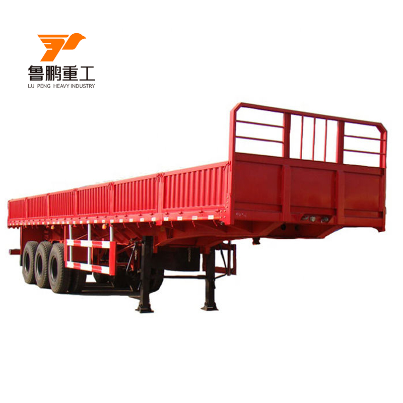Customized Tri-axle 40ft Durable Dropside Sidewall Truck Trailer for Sale