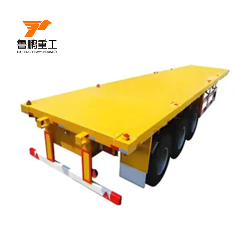 30-80 Tons Flatbed Container Semi Truck Trailer for Fleet