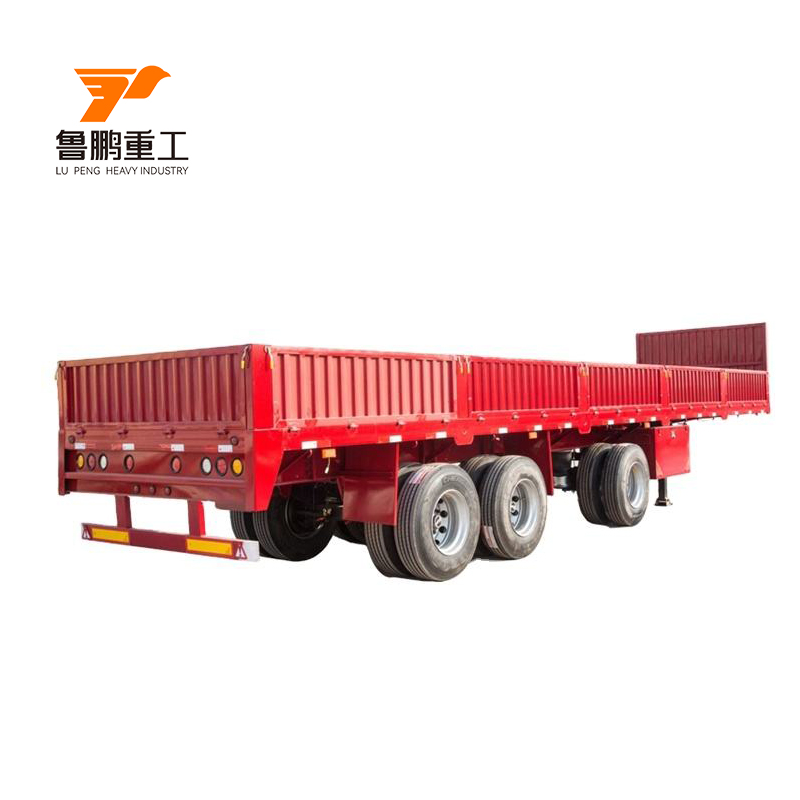 Customized Tri-axle 40ft Durable Dropside Sidewall Truck Trailer for Sale
