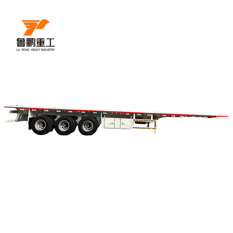 Durable Steel Deck Flatbed Utility Semi Trailer