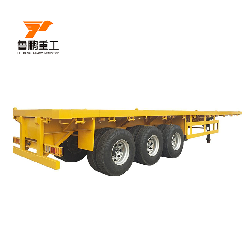 30-80 Tons Flatbed Container Semi Truck Trailer for Fleet