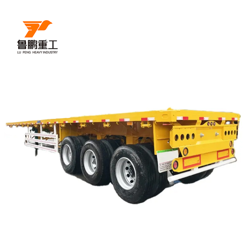 30-80 Tons Flatbed Container Semi Truck Trailer for Fleet