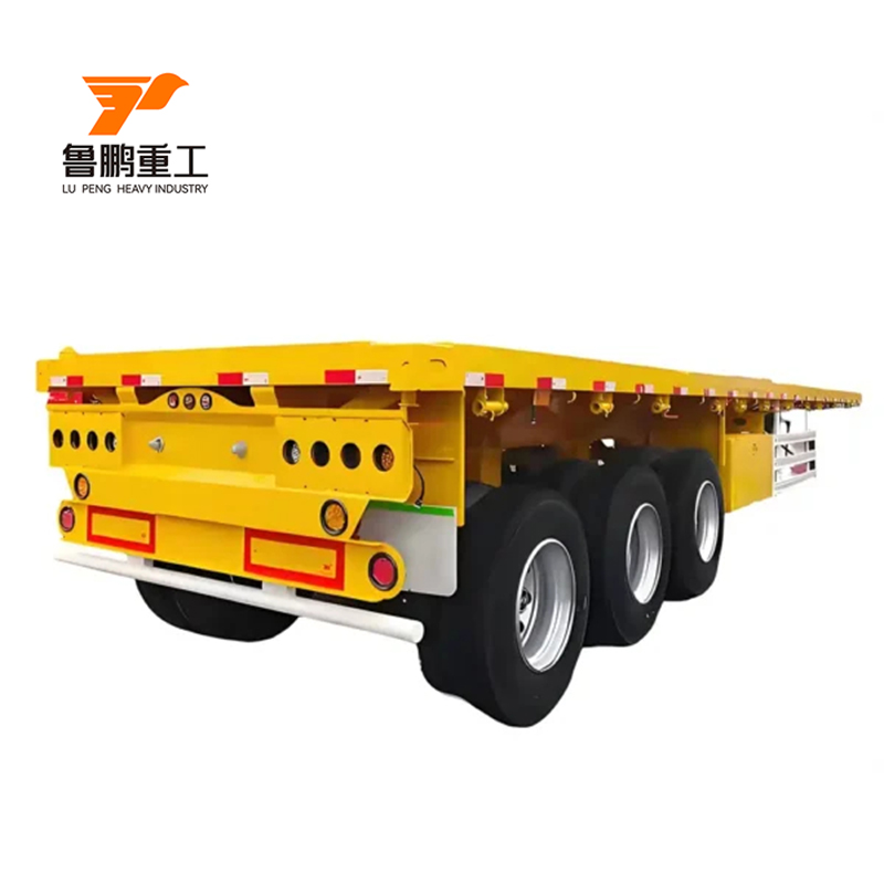 30-80 Tons Flatbed Container Semi Truck Trailer for Fleet