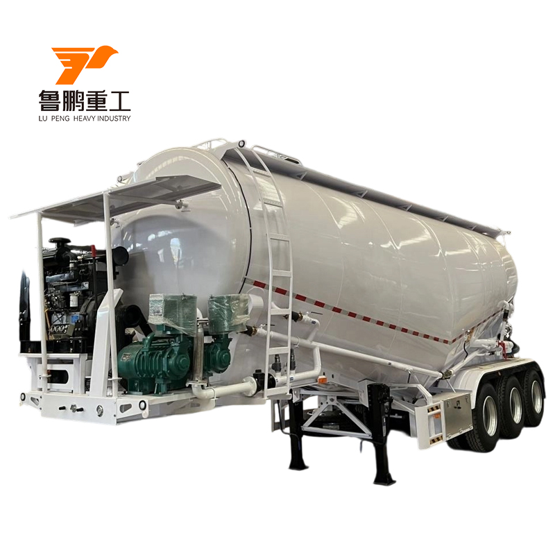 3 Axle Fast Discharging Bulk Cement Semi Trailer 