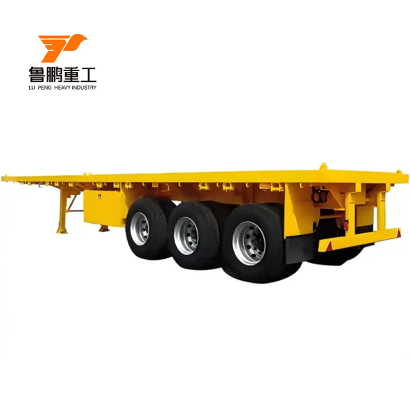30-80 Tons Flatbed Container Semi Truck Trailer for Fleet