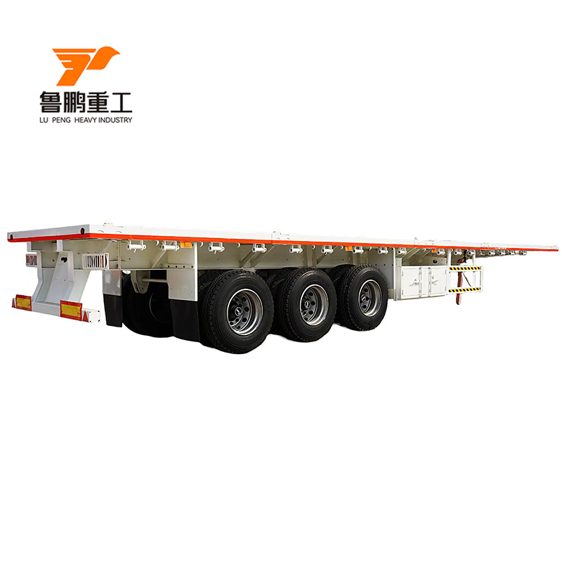 Durable Steel Deck Flatbed Utility Semi Trailer